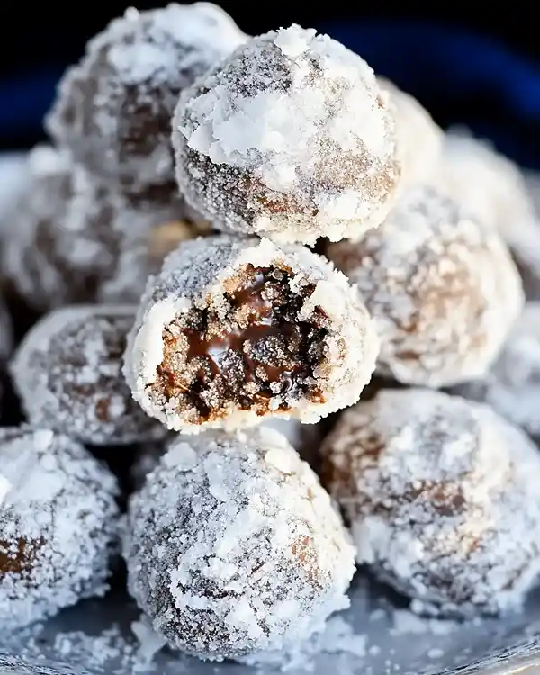 chocolate powdered sugar cookies