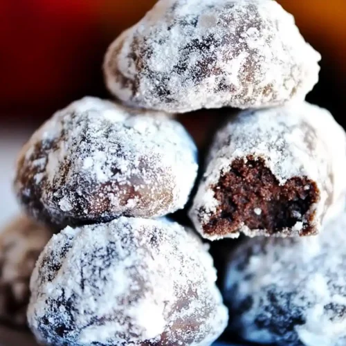 chocolate snowball cookies