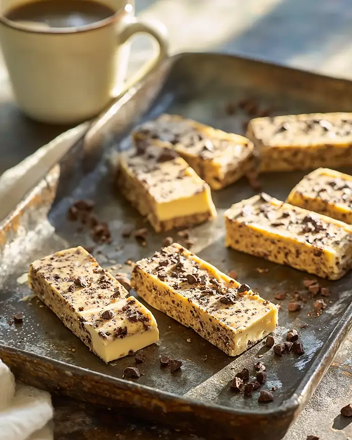 homemade cookies and cream protein bar