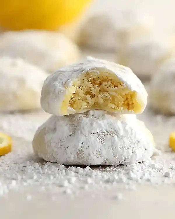 lemon powdered sugar cookies