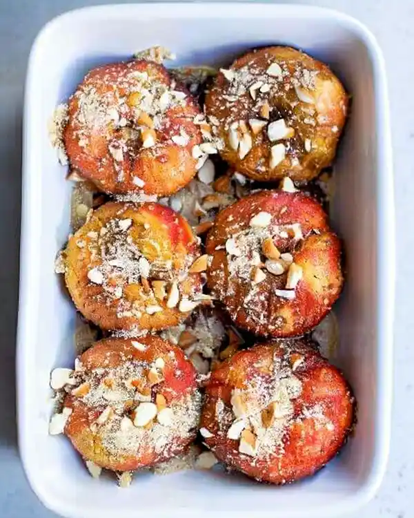 Honey-Roasted Donut Peaches 6 peach donut fruit