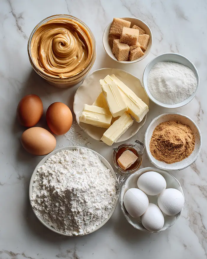 Old Fashioned Chewy Peanut Butter Cookies Ingredients