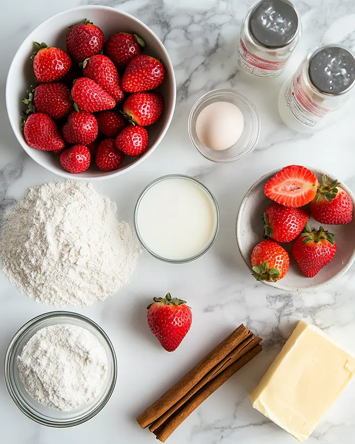 Strawberry Cinnamon Roll Ingredients