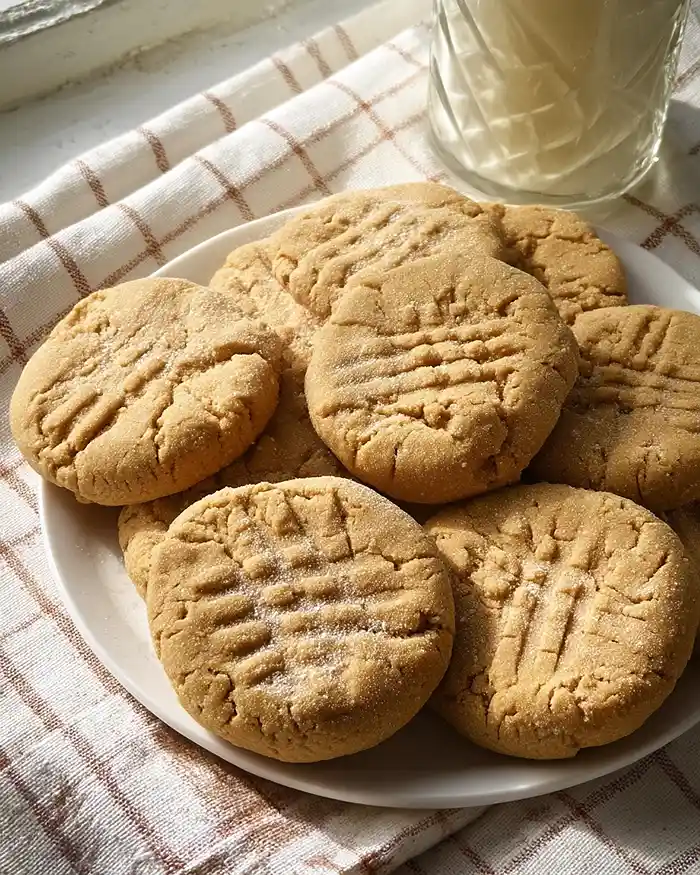 chewy peanut butter cookies