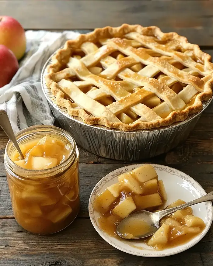 homemade canned apple pie filling