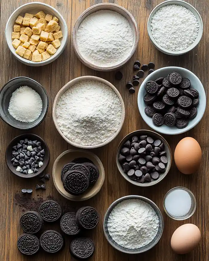 how to make oreo filled chocolate chip cookies