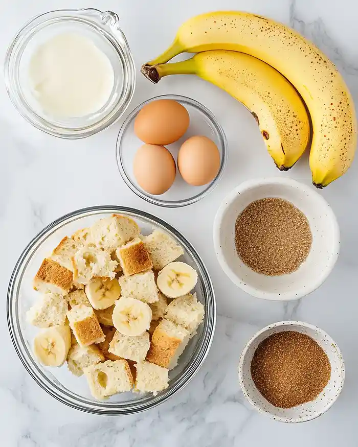 Banana Bread Bread Pudding 2 banana bread bread pudding ingredients