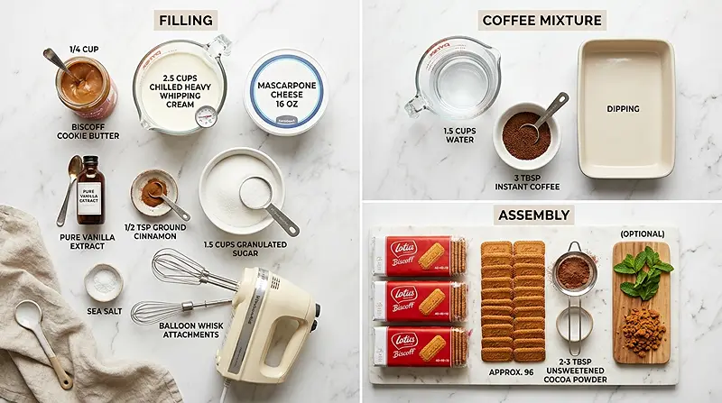 Biscoff Tiramisu 2 biscoff tiramisu ingredients