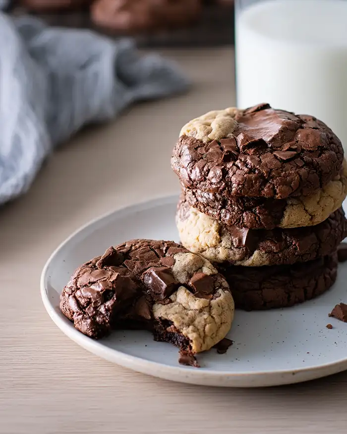 chocolate chip brownie cookies