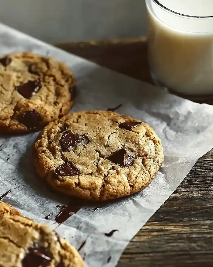 chocolate chip cookies with oat flour