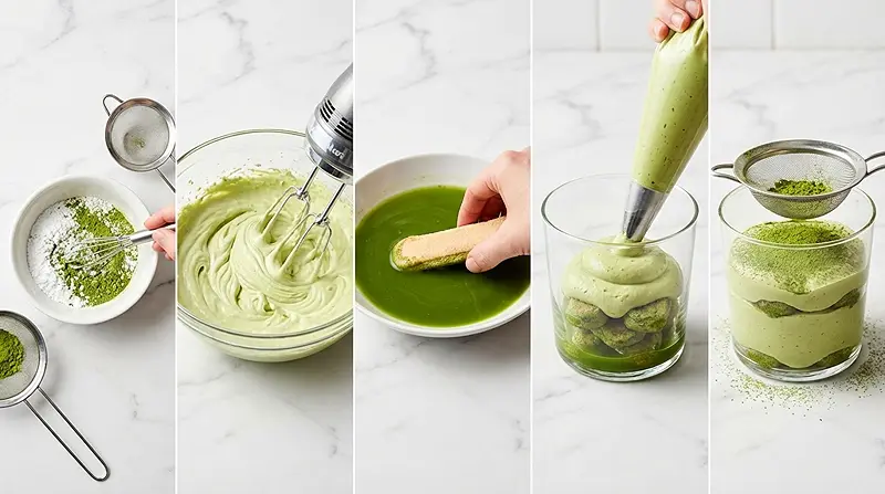 Matcha Tiramisu 3 easy matcha tiramisu