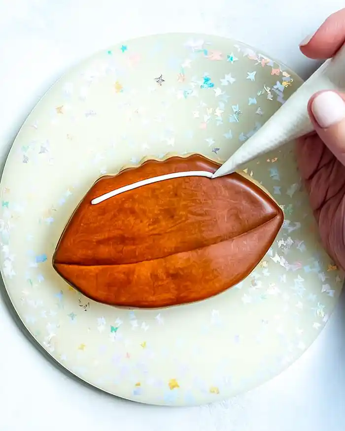 Game Day Football Cookies 6 football sugar cookies