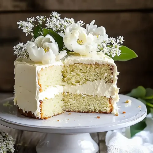 lemon elderflower cake
