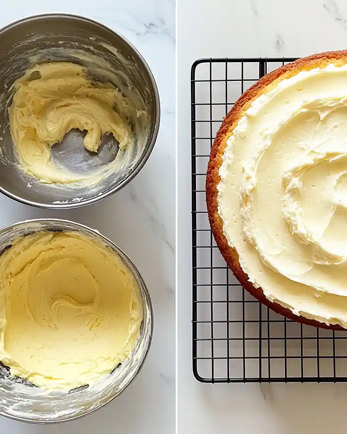 lemon elderflower layer cake
