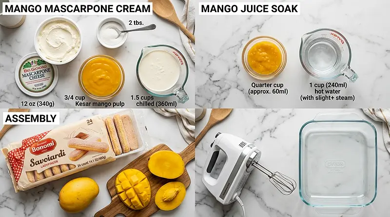 Mango Tiramisu: A Tropical No-Bake Dessert That Tastes Like Pure Sunshine 2 no bake mango tiramisu