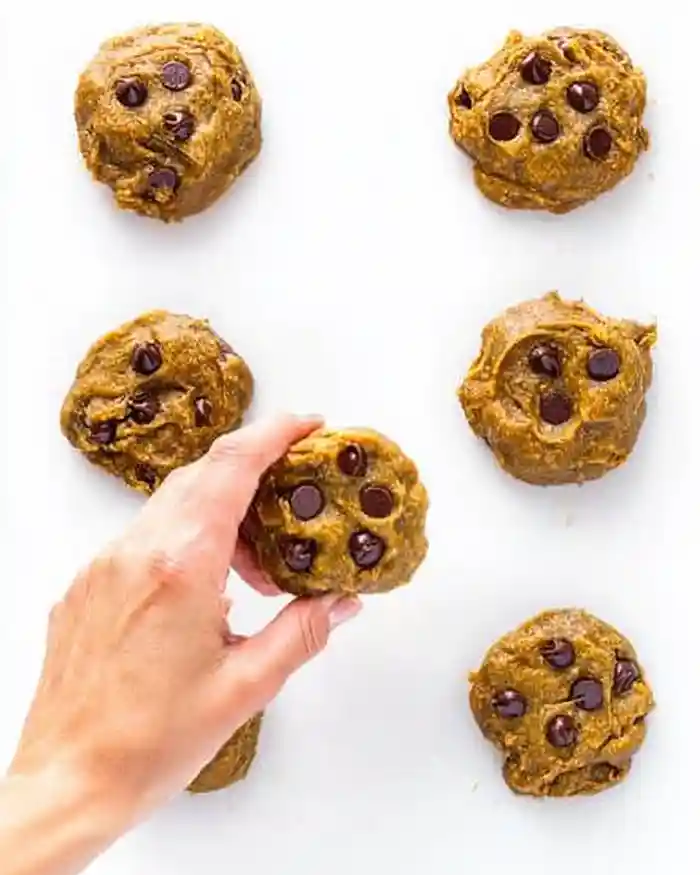 pumpkin chocolate chip cookies with cake mix