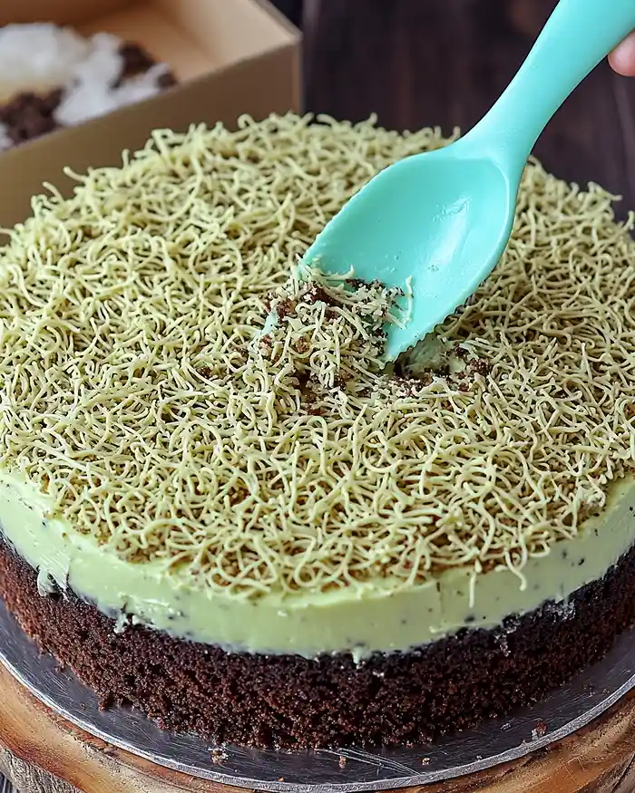 viral dubai chocolate cheesecake