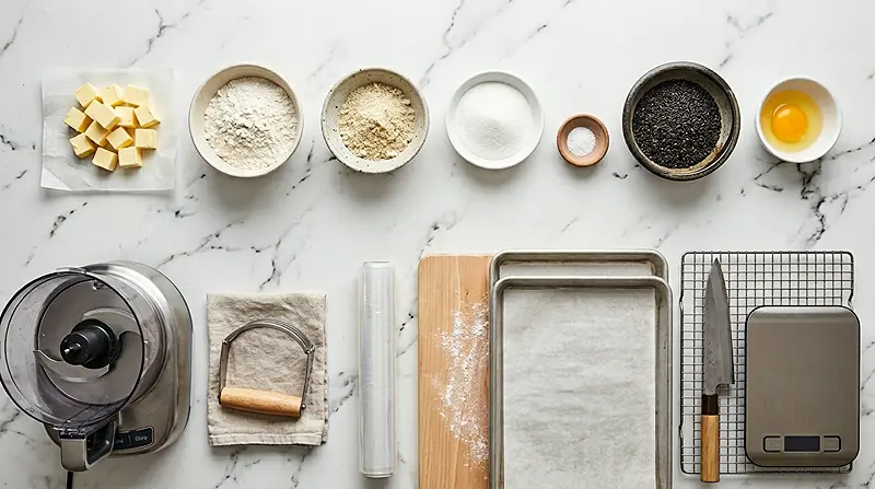 Black Sesame Cookies 2 asian black sesame cookies