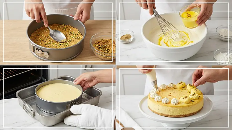 baked rasmalai cheesecake