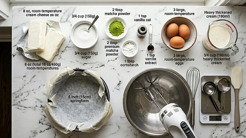 Matcha Basque Cheesecake 2 basque cheesecake matcha recipe