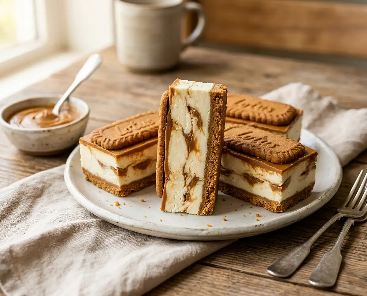 biscoff cheesecake bars