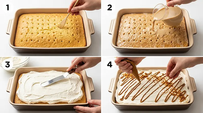 biscoff cream milk cake