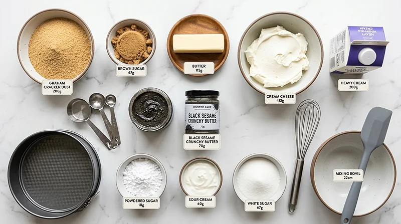 black sesame cheesecake recipe