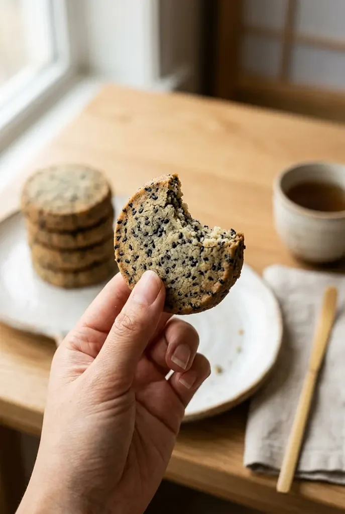 Black Sesame Cookies 4 black sesame cookie recipe
