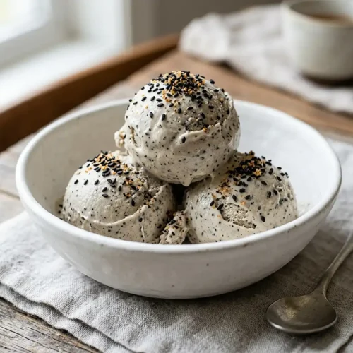 Black Sesame Ice Cream No Churn 6 black sesame ice cream no churn