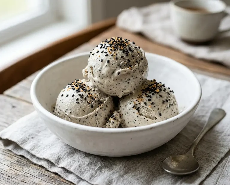 black sesame ice cream no churn