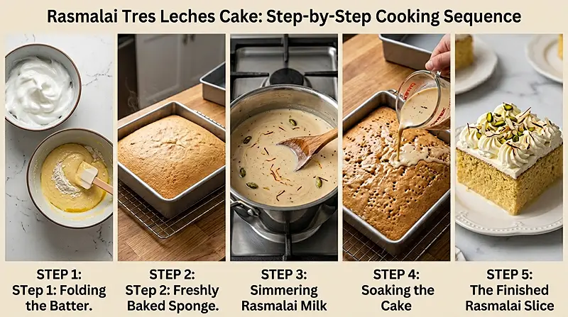 Rasmalai Tres Leches Cake 3 eggless rasmalai tres leches cake