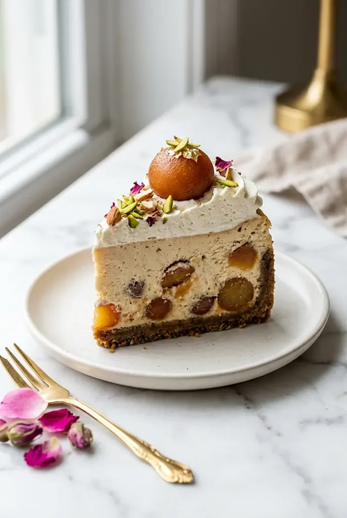Gulab Jamun Cheesecake 4 gulab jamun cheesecake recipe
