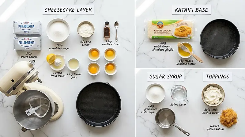 Kunafa Cheesecake 2 knafeh cheesecake