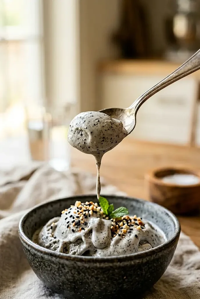Black Sesame Ice Cream No Churn 4 no churn black sesame ice cream