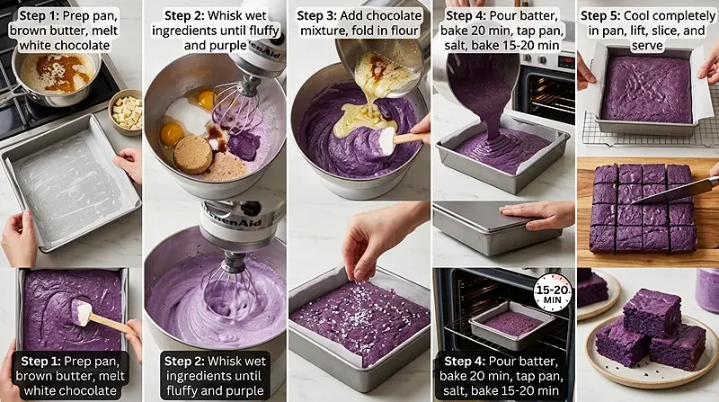 Ube Brownies 3 purple yam brownies