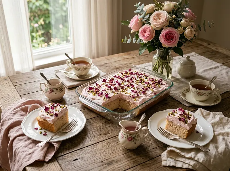 Rose Milk Cake 5 rose flavored milk cake