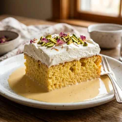 saffron milk cake