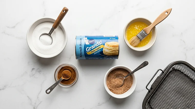 Air Fryer Cinnamon Roll Bites Ingreidients