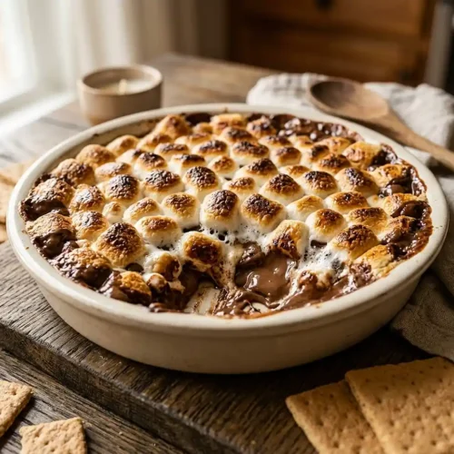 air fryer s’mores dip
