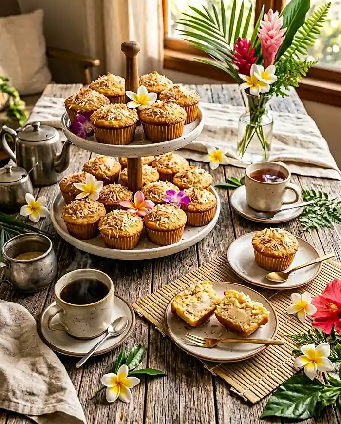 Butter Mochi Cupcakes 5 chewy butter mochi cupcakes