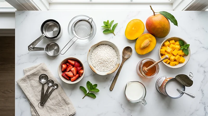 chinese mango sago pudding