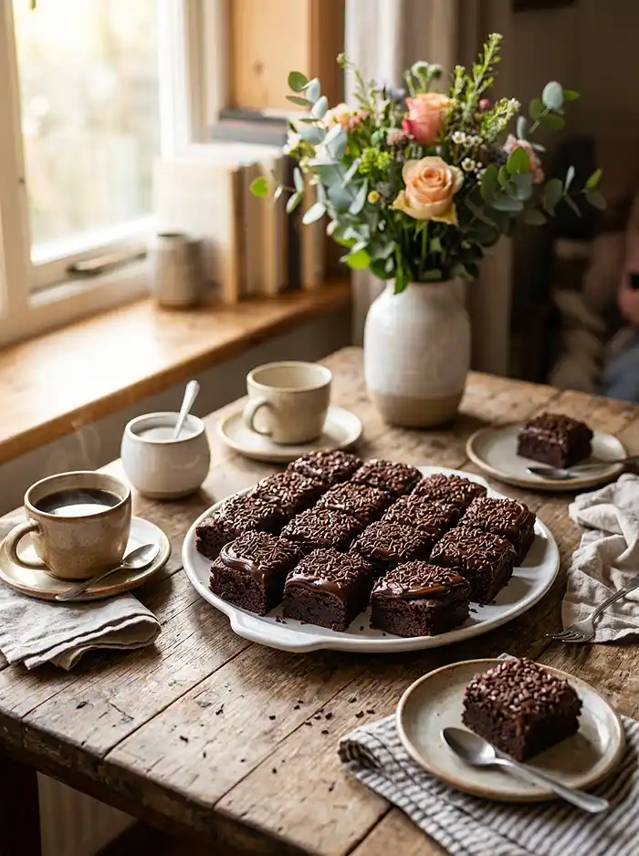 chocolate brigadeiro brownies