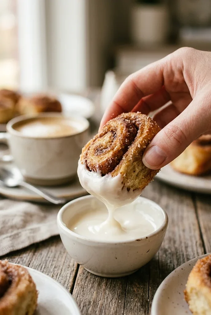 easy air fryer cinnamon roll bites