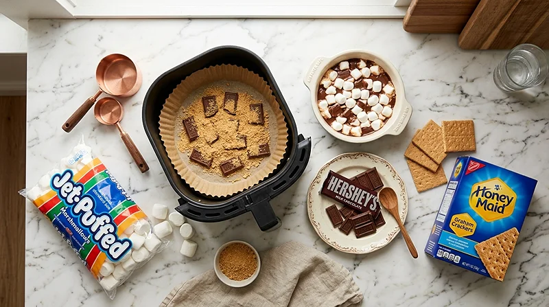 easy air fryer smores dip