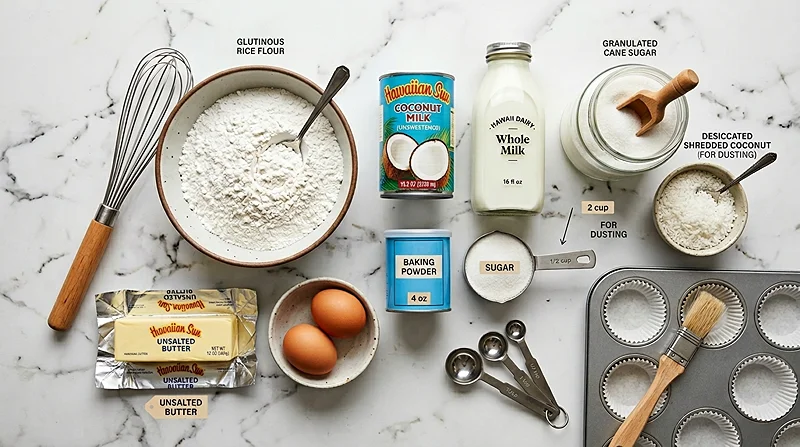 Butter Mochi Cupcakes 2 hawaiian butter mochi cupcakes