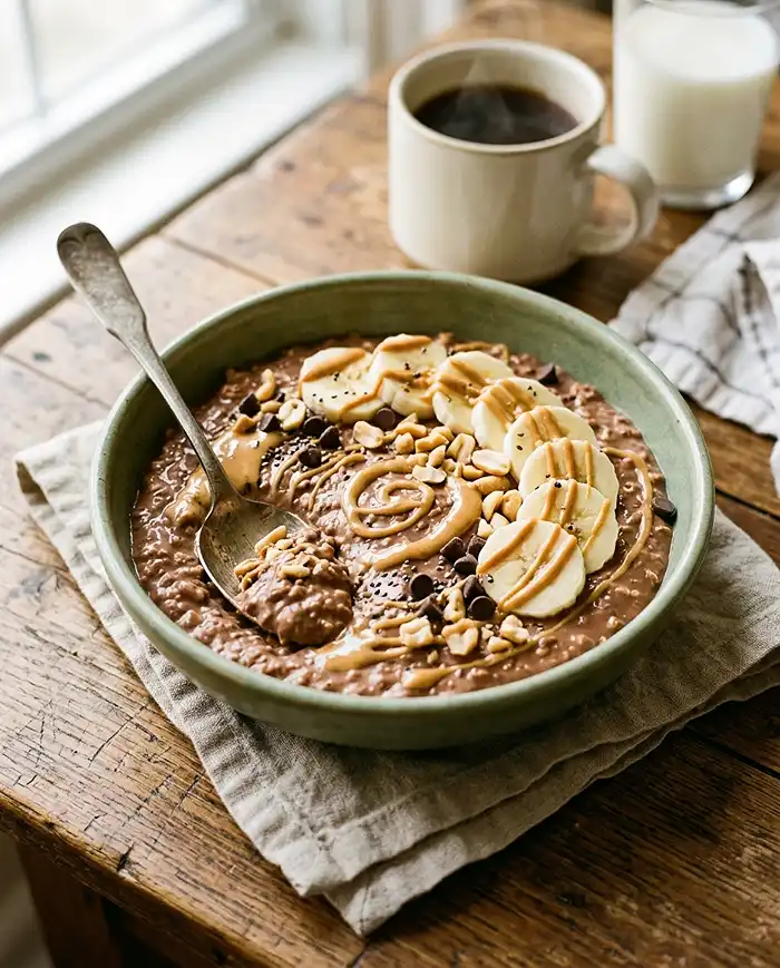 healthy chocolate overnight oats