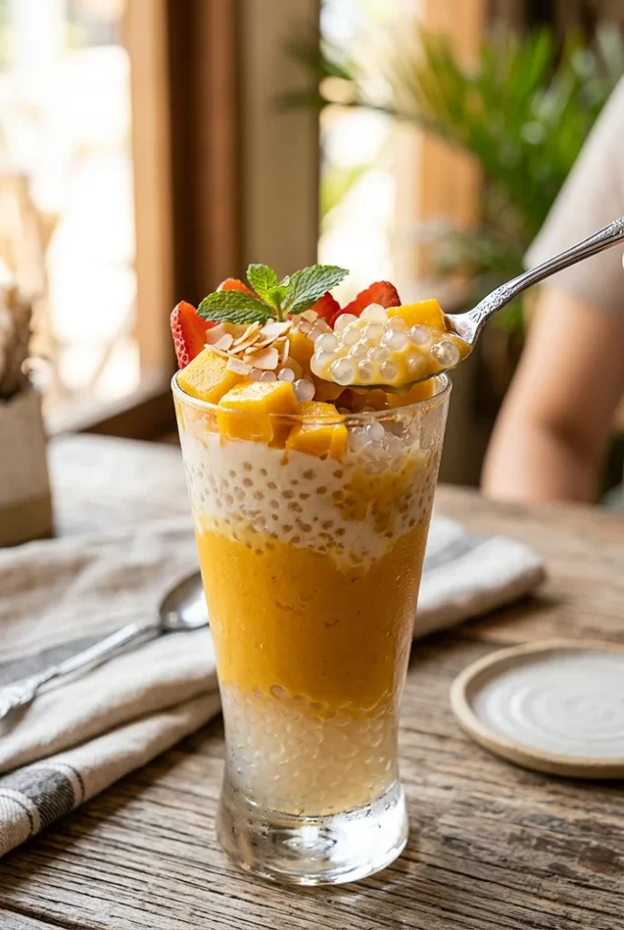 mango sago pudding