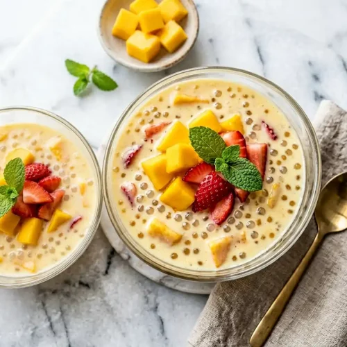 mango sago pudding recipe