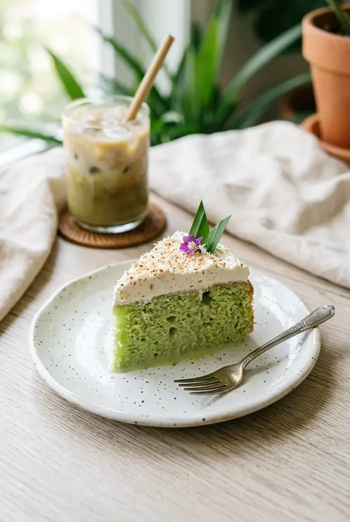 Pandan Tres Leches Cake 4 pandan milk cake