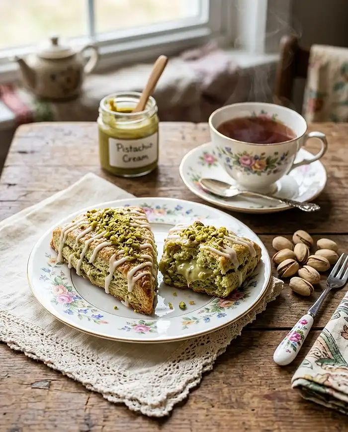 pistachio scones